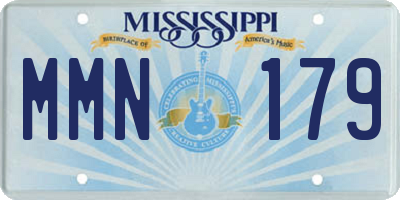 MS license plate MMN179