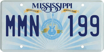 MS license plate MMN199