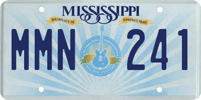 MS license plate MMN241