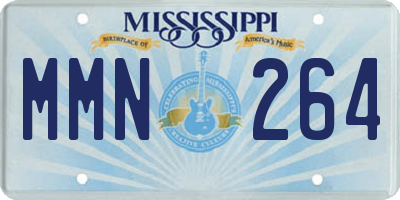 MS license plate MMN264