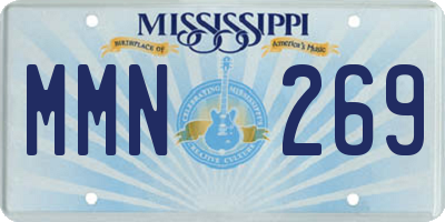 MS license plate MMN269