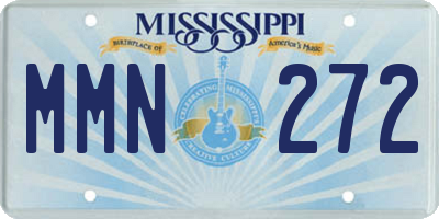 MS license plate MMN272