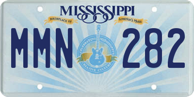 MS license plate MMN282