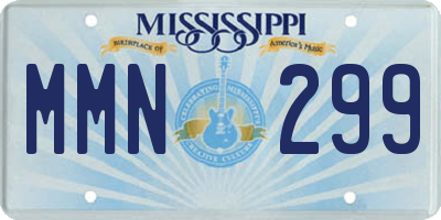 MS license plate MMN299