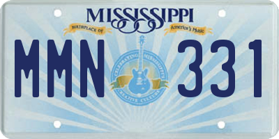 MS license plate MMN331