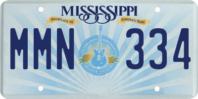 MS license plate MMN334