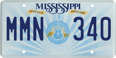 MS license plate MMN340