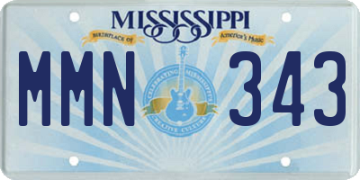 MS license plate MMN343