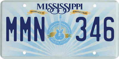 MS license plate MMN346