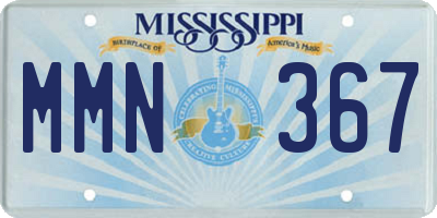 MS license plate MMN367