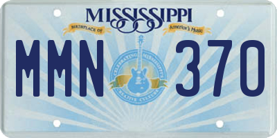 MS license plate MMN370