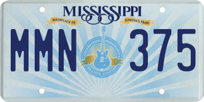 MS license plate MMN375