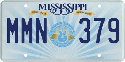 MS license plate MMN379