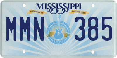 MS license plate MMN385