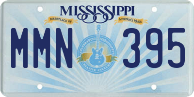 MS license plate MMN395