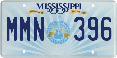 MS license plate MMN396