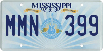 MS license plate MMN399
