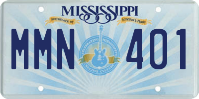 MS license plate MMN401