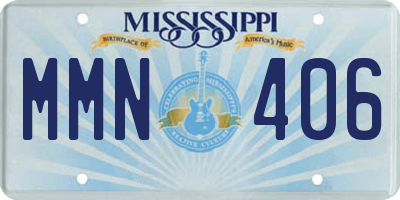 MS license plate MMN406