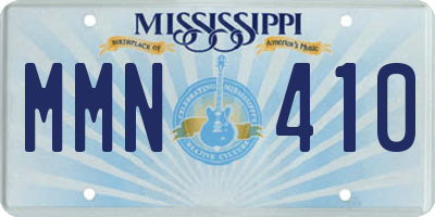 MS license plate MMN410