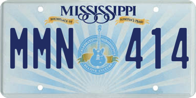 MS license plate MMN414