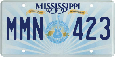 MS license plate MMN423
