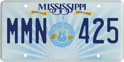 MS license plate MMN425