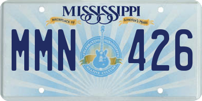 MS license plate MMN426