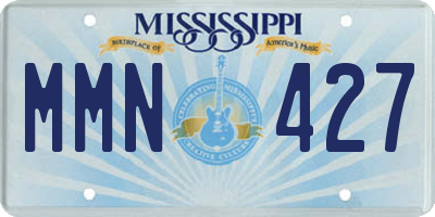 MS license plate MMN427
