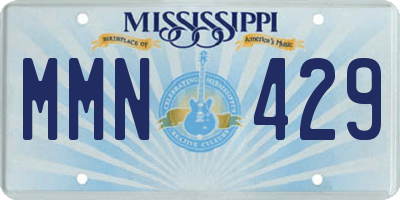 MS license plate MMN429