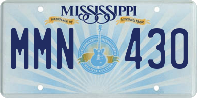 MS license plate MMN430