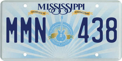 MS license plate MMN438