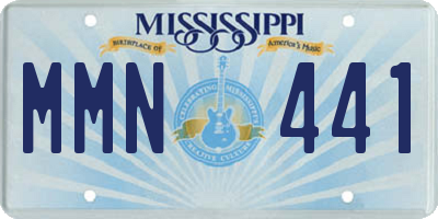 MS license plate MMN441