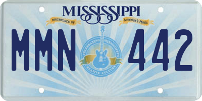 MS license plate MMN442