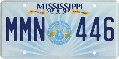 MS license plate MMN446