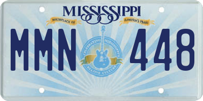 MS license plate MMN448