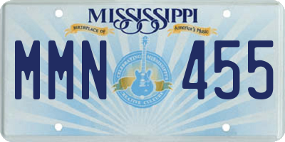 MS license plate MMN455