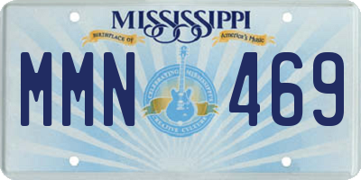 MS license plate MMN469