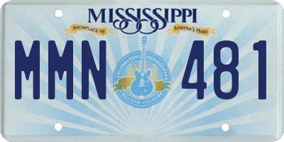 MS license plate MMN481