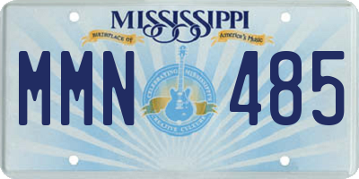 MS license plate MMN485