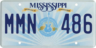 MS license plate MMN486