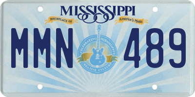 MS license plate MMN489