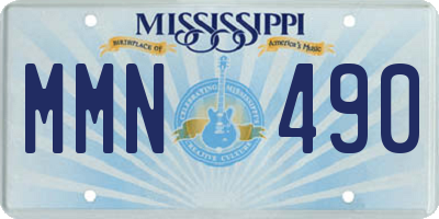 MS license plate MMN490