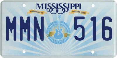 MS license plate MMN516