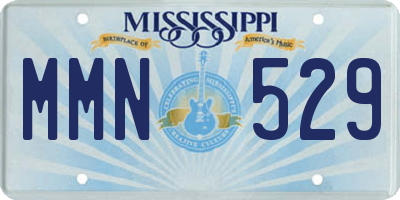 MS license plate MMN529