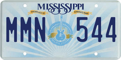 MS license plate MMN544