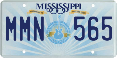 MS license plate MMN565