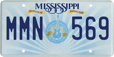 MS license plate MMN569