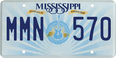 MS license plate MMN570