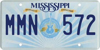 MS license plate MMN572